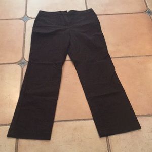 Ladies Talbots chocolate brown pant 8